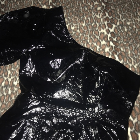 Leather One Shoulder Dress - Picture 7 of 11